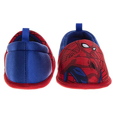 Marvel Spiderman Kids' Slippers Cozy, Plush, and Fun House Footwear (Toddler / Little Kid)
