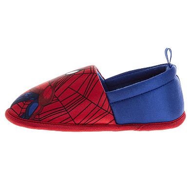 Marvel Spiderman Kids' Slippers Cozy, Plush, and Fun House Footwear (Toddler / Little Kid)