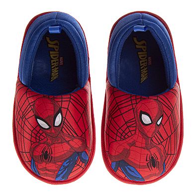 Marvel Spiderman Kids' Slippers Cozy, Plush, and Fun House Footwear (Toddler / Little Kid)