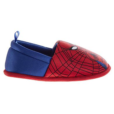 Marvel Spiderman Kids' Slippers Cozy, Plush, and Fun House Footwear (Toddler / Little Kid)