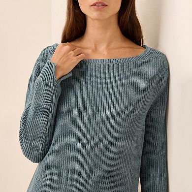 Luxe Knit Boatneck Sweater
