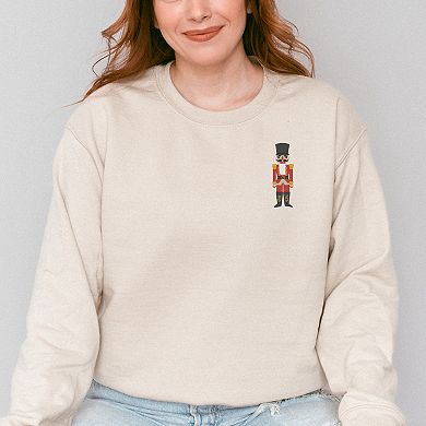 Embroidered Nutcracker - Women's Graphic Sweatshirt