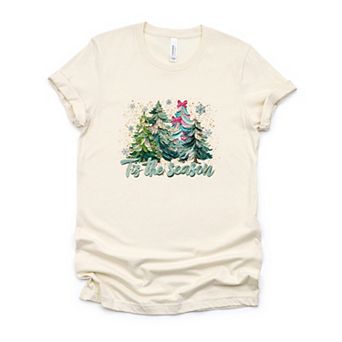 Tis The Season Painted Trees - Women's Short Sleeve Graphic T-Shirt