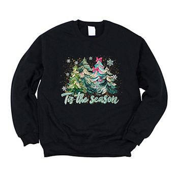 Tis The Season Painted Trees - Women's Graphic Sweatshirt