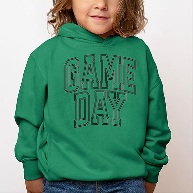 Embroidered Game Day Arched - Toddler Hoodie