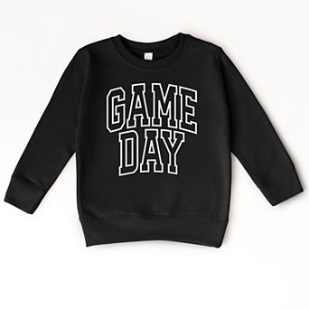 Embroidered Game Day Arched - Toddler Graphic Sweatshirt