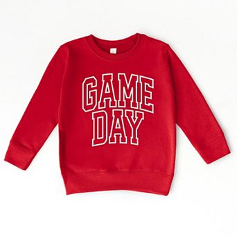 Embroidered Game Day Arched - Toddler Graphic Sweatshirt