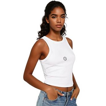 Tina Micro Rib Racer Tank Top