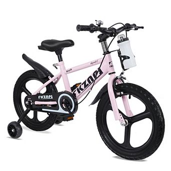 Whisen Kids Bike with Night Glow, Adjustable Seat, Water Bottle