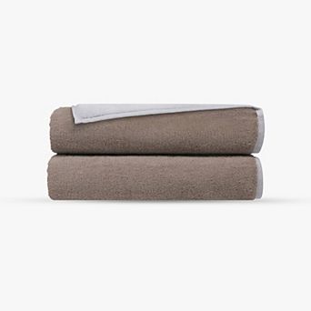 Double Face 2 pc Turkish Bath Towels Set