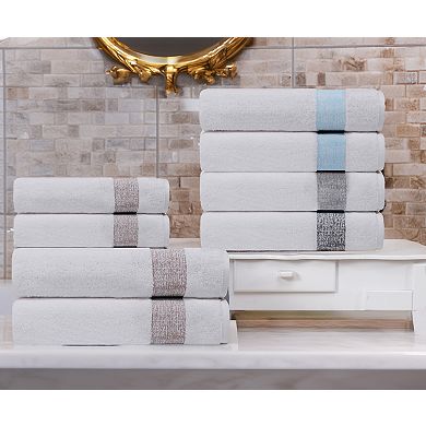Pera 8 pcs Turkish Wash Towels Set