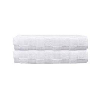 Waffle Terry 2 pc Turkish Bath Towels Set