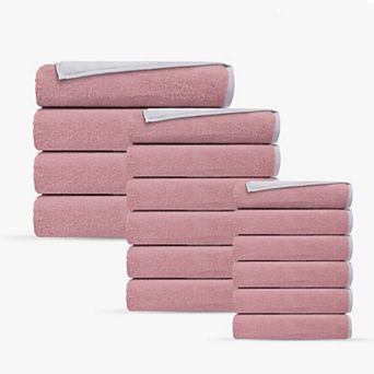 Double Face 16 pc Turkish Towels Set