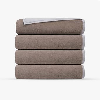 Double Face 4 pc Turkish Bath Towels Set