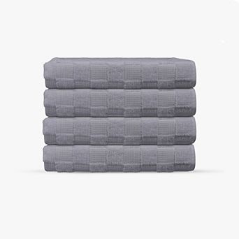 Waffle Terry 4 pc Turkish Hand Towels Set