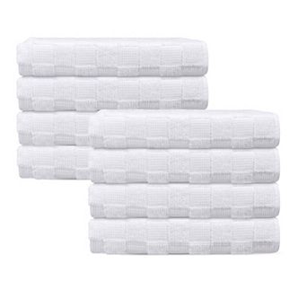 Waffle Terry 8 pc Turkish Hand Towels Set