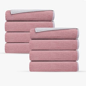 Double Face 8 pc Turkish Hand Towels Set
