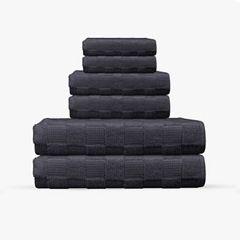 Waffle Terry 6 pc Turkish Towels Set