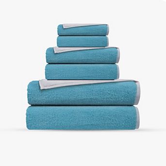 Double Face 6 pc Turkish Towels Set