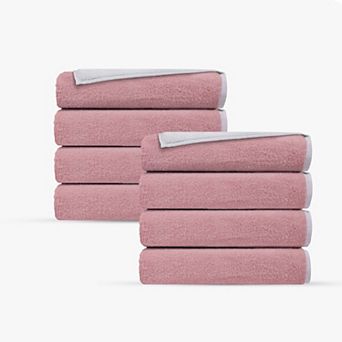 Double Face 8 pc Turkish Wash Towels Set