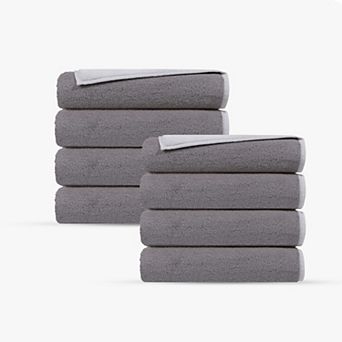 Double Face 8 pc Turkish Wash Towels Set