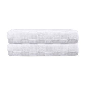 Waffle Terry 2 pc Turkish Bath Sheet Towels Set