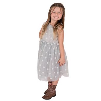 Lilttle Girl's 3D Flower Petal Elegant Dress
