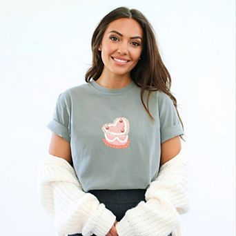 I Tolerate You Cake - Women's Garment Dyed Graphic T-Shirt