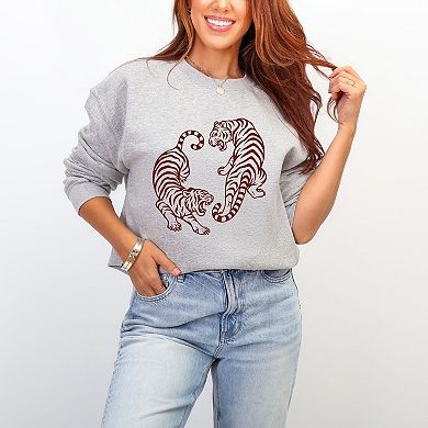 Two Tigers - Women's Graphic Sweatshirt