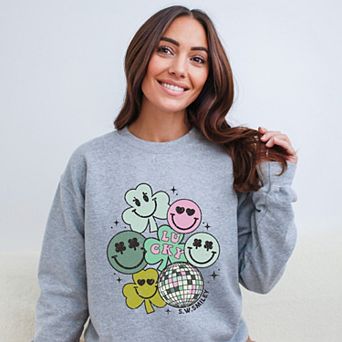 S.W.Smiley Lucky Smiley Disco - Women's Graphic Sweatshirt