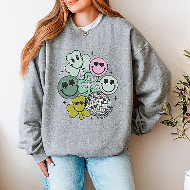 S.W.Smiley Lucky Smiley Disco - Women's Graphic Sweatshirt
