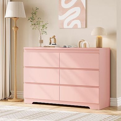 6 Drawer Dresser, Simply Modern Chest of Drawers