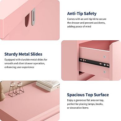 6 Drawer Dresser, Simply Modern Chest of Drawers