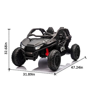 Whisen 24V Two-Seater Kids Electric Ride-On Car with Parents Control