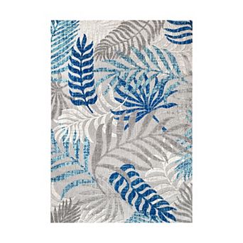 Tropics Palm Leaves Indoor/outdoor Area Rug