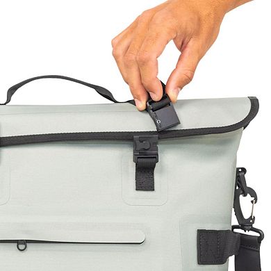 Auto-sealing waterproof floating and scent proof cooler