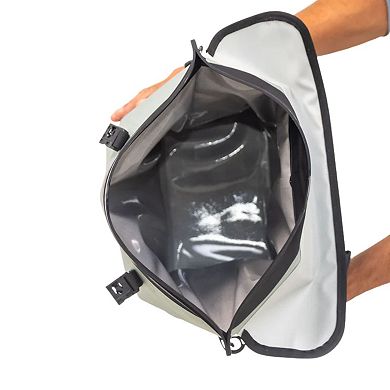 Auto-sealing waterproof floating and scent proof cooler