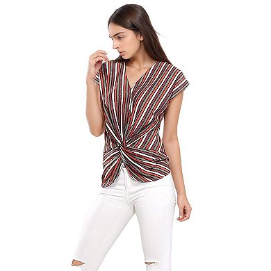 Women's Twist Front Sleeveless Knit Top