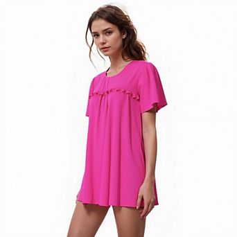 Ruffle Front Babydoll Blouse