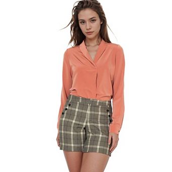 Women's Shawl Collared Shirt