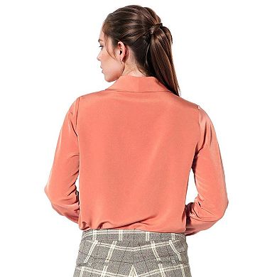 Women's Shawl Collared Shirt