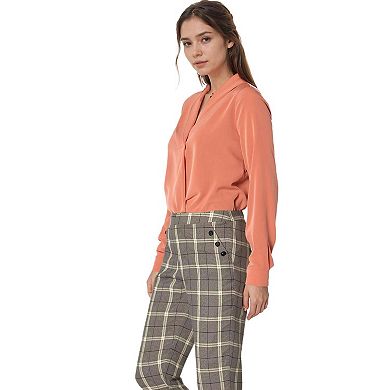 Women's Shawl Collared Shirt