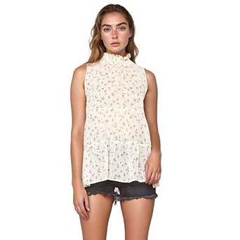 Mock Neck Tiered Babydoll