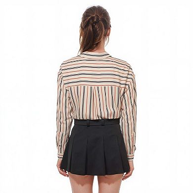 Women's Button Up Multi Stripe Shirt