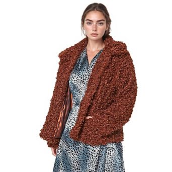 Curly Faux Fur Teddy Coat