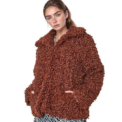 Curly Faux Fur Teddy Coat