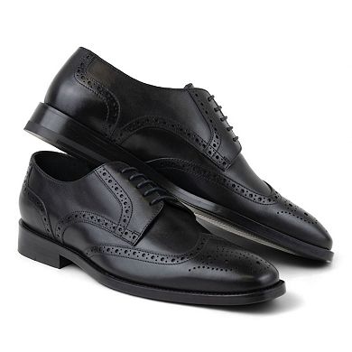 Men's Wingtip Brogue Derby Leather Dress Shoes (Philon Style)