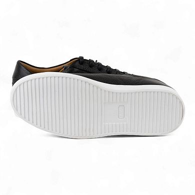 Men's All Leather Sneakers - Great for Fridays at the Office, Casual Days at Home (Descartes Style)