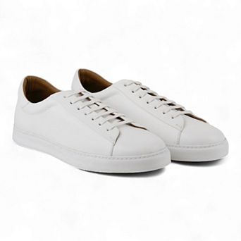 Men's All Leather Sneakers - Great for Fridays at the Office, Casual Days at Home (Descartes Style)