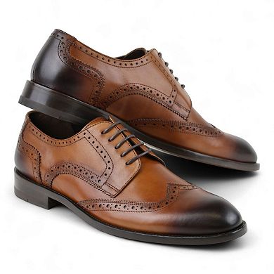 Men's Wingtip Dress Shoes in All Leather (Plotinus Style)